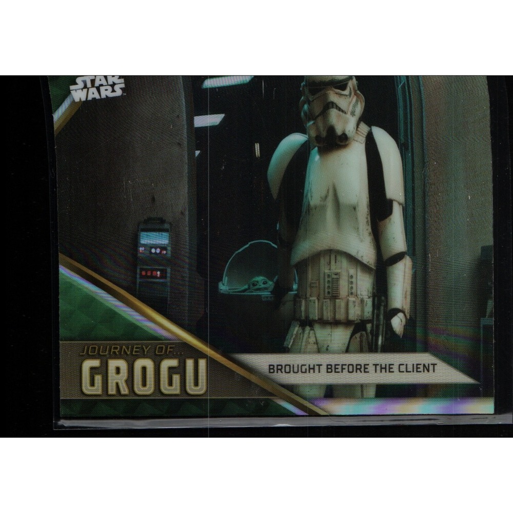 Stormtrooper Grogu Mandalorian 2023 Topps Chrome Star Wars Journey Of Grogu